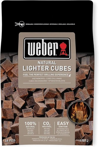 Weber lighter cubes natural - lighter, 48