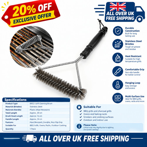 Weber bbq grill cleaning brush - bbq,